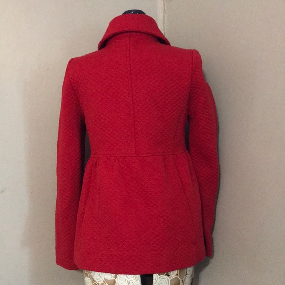 Alfred Sung Red Peplum Jacket/Coat - Picture 2 of 6